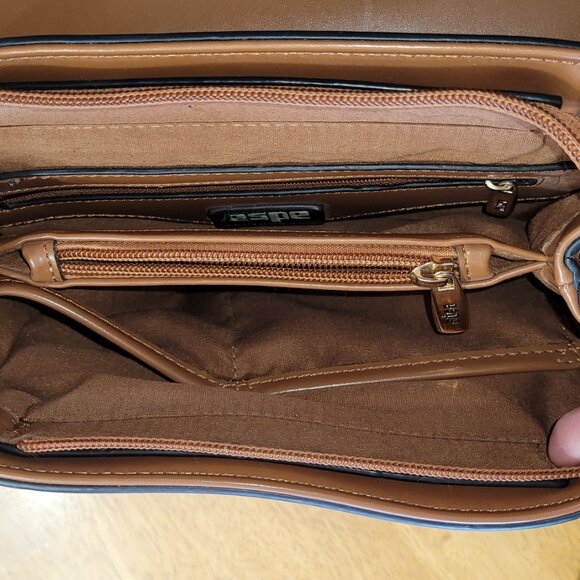 👜ESPE Caramel Coloured Faux Leather Designer Hand Bag - Picture 5 of 16